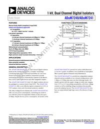 ADUM7241CRZ-RL7 Datasheet Cover