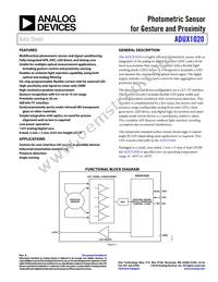 ADUX1020BCPZRL7 Datasheet Cover