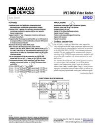 ADV202BBCZRL-150 Datasheet Cover