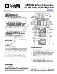 ADV3002BSTZ Datasheet Cover