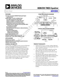 ADV3003ACPZ-R7 Datasheet Cover