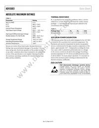 ADV3003ACPZ-R7 Datasheet Page 4
