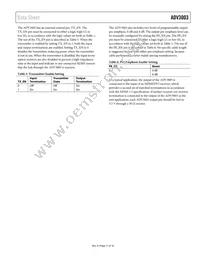 ADV3003ACPZ-R7 Datasheet Page 11