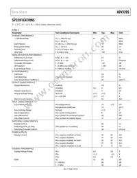 ADV3205JSTZ Datasheet Page 3