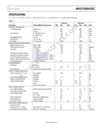 ADV3220ACPZ-R7 Datasheet Page 3