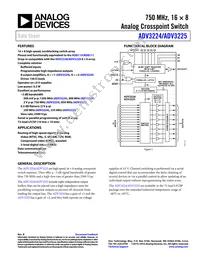ADV3225ACPZ Datasheet Cover