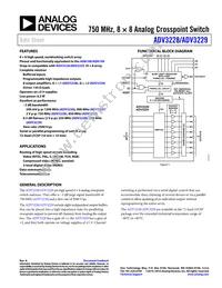 ADV3228ACPZ Datasheet Cover