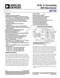 ADV7180WBSTZ-REEL Datasheet Cover