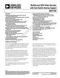 ADV7188BSTZ Datasheet Cover