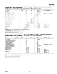 ADV7194KSTZ Datasheet Page 5