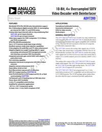 ADV7280KCPZ-M Datasheet Cover