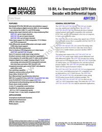 ADV7281WBCPZ-MA Datasheet Cover
