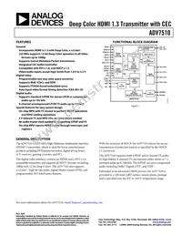ADV7510BSTZ-225 Datasheet Cover