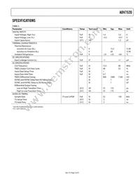 ADV7520BCPZ-80 Datasheet Page 3