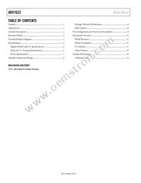 ADV7623BSTZ-P Datasheet Page 2