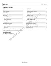 ADV7800BSTZ-80 Datasheet Page 2