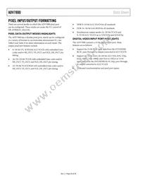 ADV7800BSTZ-80 Datasheet Page 20