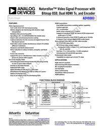 ADV8003KBCZ-8C Datasheet Cover