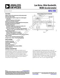 ADXL1003BCPZ-RL7 Datasheet Cover