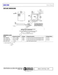 ADXL1004BCPZ-RL7 Datasheet Page 14