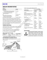 ADXL1005BCPZ-RL7 Datasheet Page 4