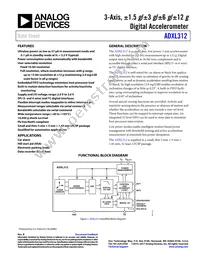 ADXL312ACPZ-RL Datasheet Cover