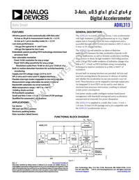 ADXL313WACPZ-RL7 Datasheet Cover