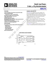 ADXL316WBCSZ-RL7 Datasheet Cover