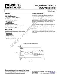 ADXL323KCPZ-RL Datasheet Cover
