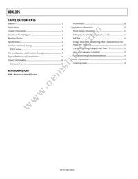 ADXL325BCPZ-RL Datasheet Page 2