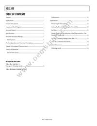 ADXL330KCPZ-RL Datasheet Page 2