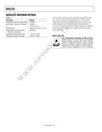 ADXL335BCPZ-RL Datasheet Page 4