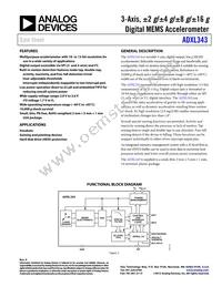ADXL343BCCZ Datasheet Cover