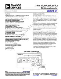 ADXL345TCCZ-EP-RL Datasheet Cover