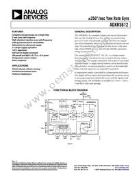 ADXRS612BBGZ-RL Datasheet Cover