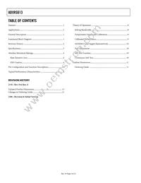 ADXRS613BBGZ-RL Datasheet Page 2