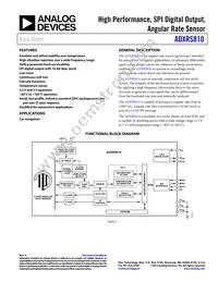 ADXRS810WBRGZ-RL Datasheet Cover