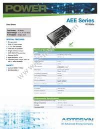 AEE01CC18-L Datasheet Cover