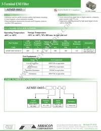 AEMIF-0603-401M-16-T Datasheet Cover