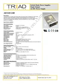 AEU65-240 Cover