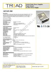 AEU65-360 Datasheet Cover