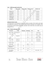 AEW05ABB24 Datasheet Page 2