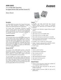 AFBR-53B3EZ Datasheet Cover