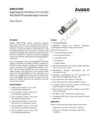 AFBR-57J7APZ Datasheet Cover