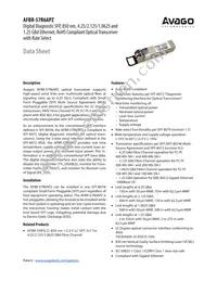 AFBR-57R6APZ Datasheet Cover