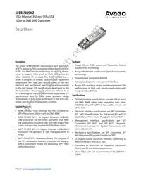 AFBR-708SMZ Datasheet Cover