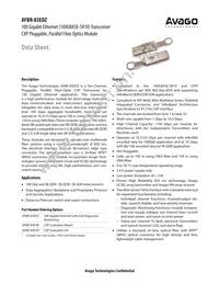 AFBR-83EDZ Datasheet Cover