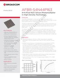 AFBR-S4N44P163 Datasheet Cover