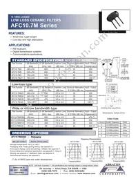 AFC10.7MW330-A Datasheet Cover