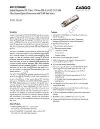 AFCT-57D3ANMZ Datasheet Cover